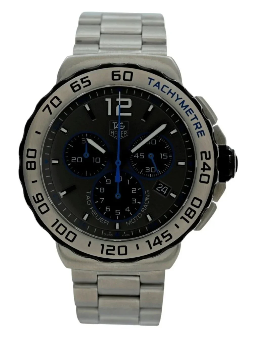 Tag Heuer 42mm Men's Formula 1 Quartz Chronograph Swiss SS Watch! Ref: CAU1119!